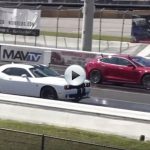 Dodge Challenger Hellcat vs Tesla Model S P100D