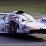 The Flying Porsche at Petit Le Mans Race in Road Atlanta