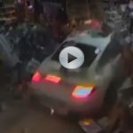 A Girl Crashes Porsche 911 Turbo Straight Into a Gas Station